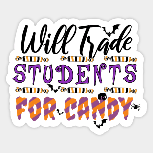 Will Trade Students For Candy Sticker